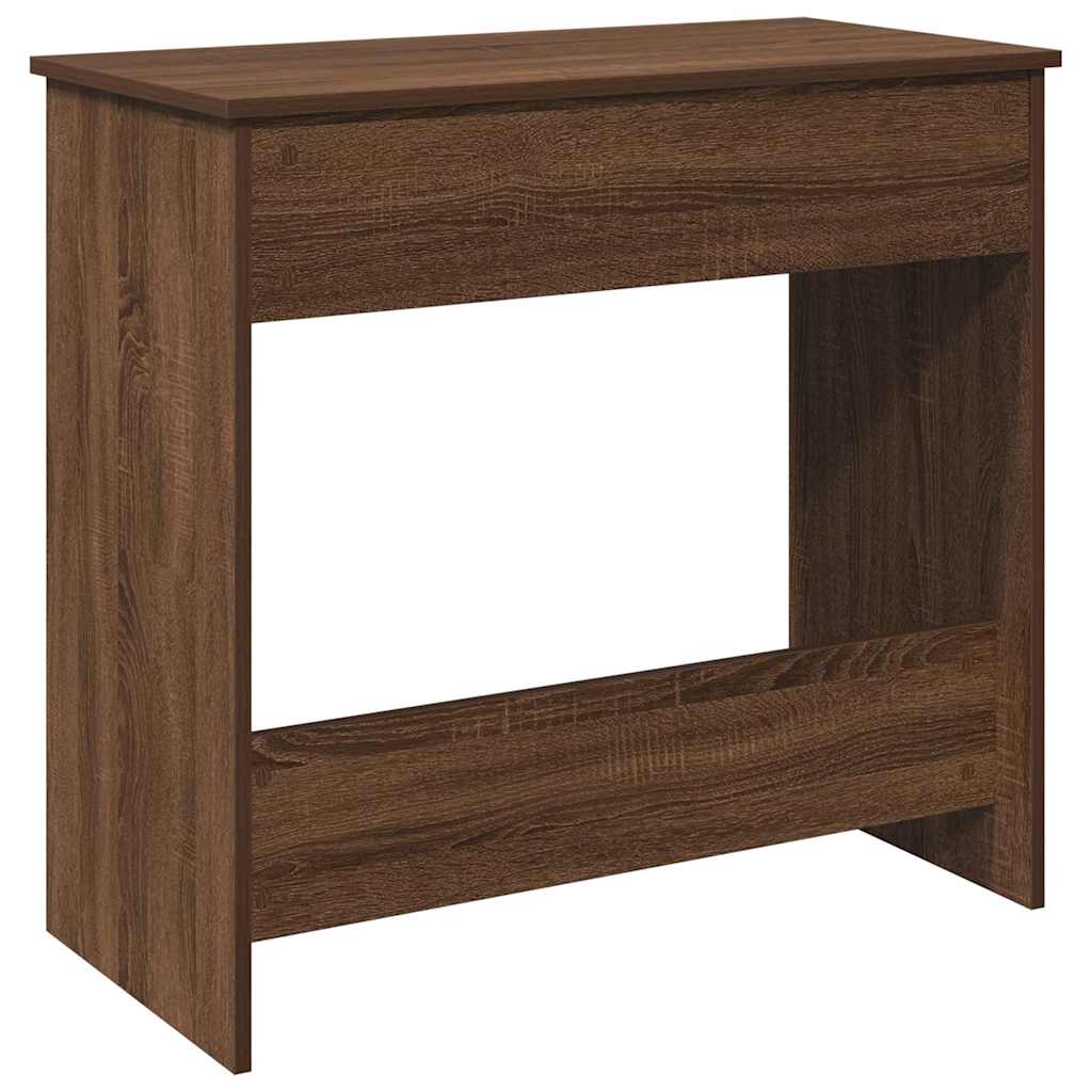 vidaXL Desk Brown Oak 80x40x75 cm Engineered Wood