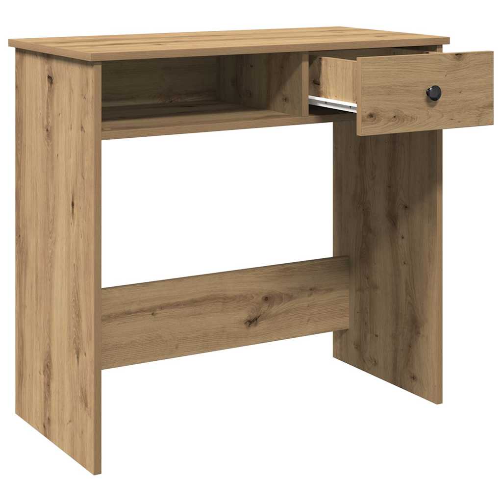 vidaXL Desk Artisan Oak 80x40x75 cm Engineered Wood