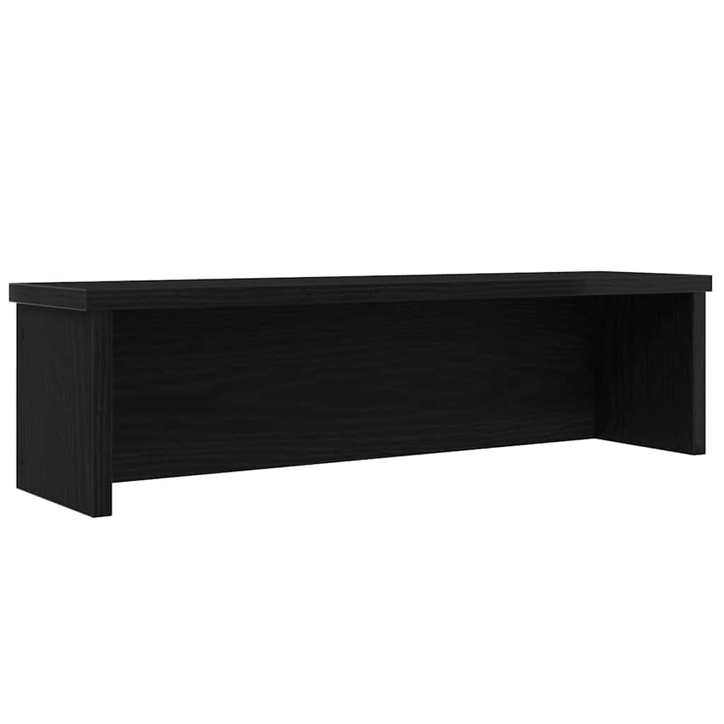 vidaXL Kitchen Rack Stackable Black 50x15x16 cm Engineered Wood