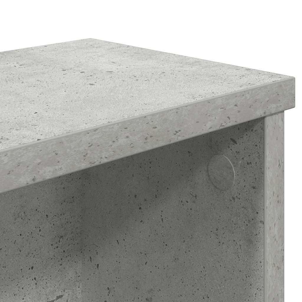 Kitchen Racks Stackable 2 pcs Concrete Grey 60x15x16 cm