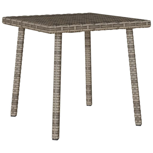 vidaXL Garden Coffee Table Rectangular Grey 40x40x37 cm Poly Rattan