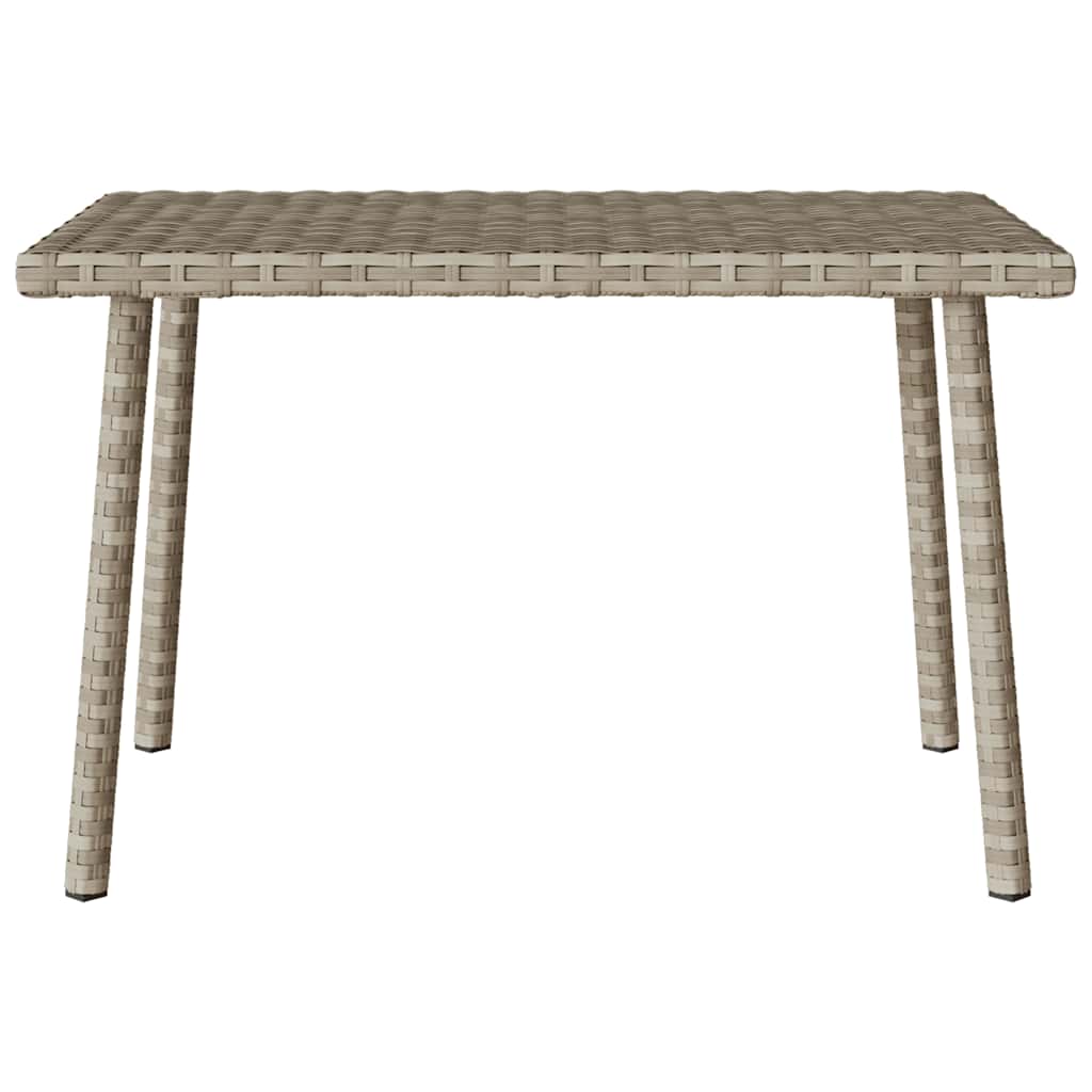 Garden Coffee Table Rectangular Light Grey 60x40x37 cm