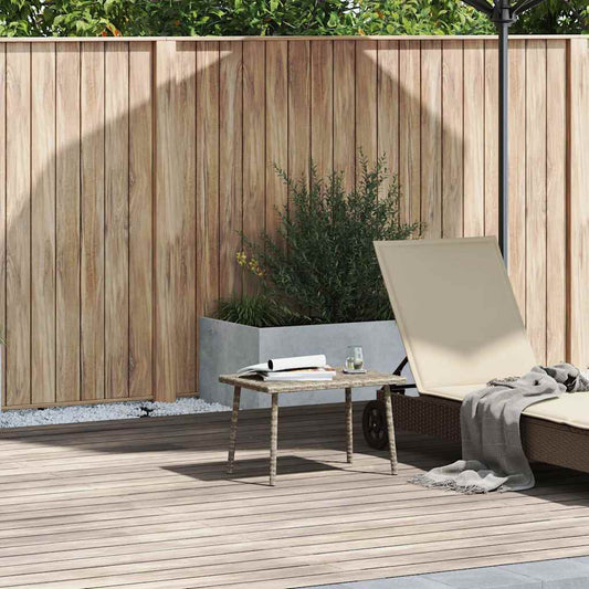 Garden Coffee Table Rectangular Light Grey 60x40x37 cm