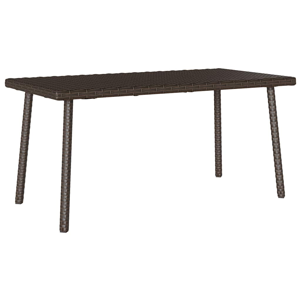 vidaXL Garden Coffee Table Rectangular Brown 80x40x37 cm Poly Rattan