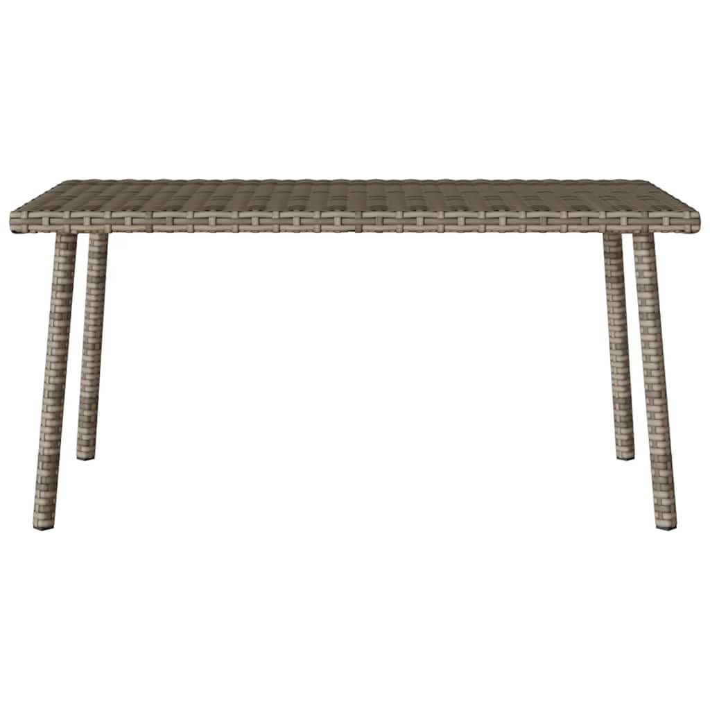 vidaXL Garden Coffee Table Rectangular Grey 80x40x37 cm Poly Rattan