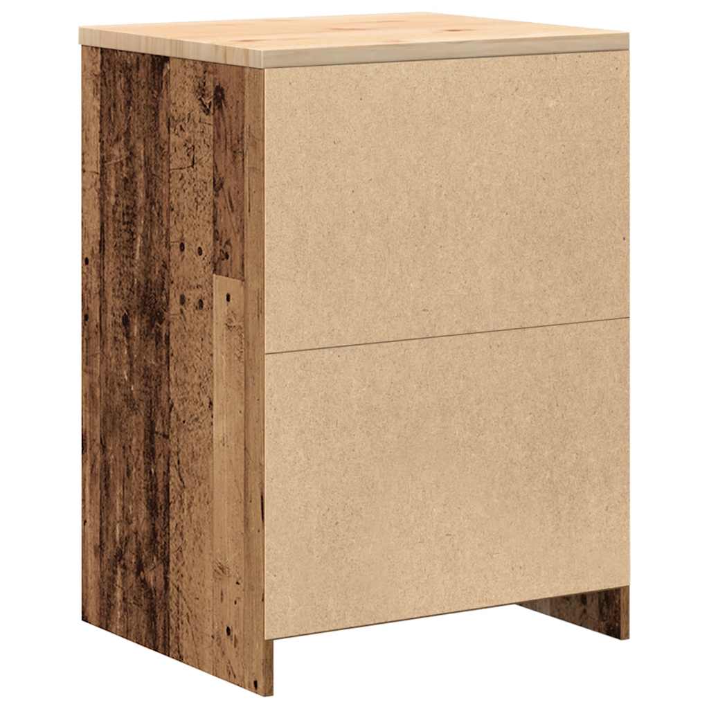 Garage Storage Cabinet Old Wood 60x51x85 cm Solid Wood Pine