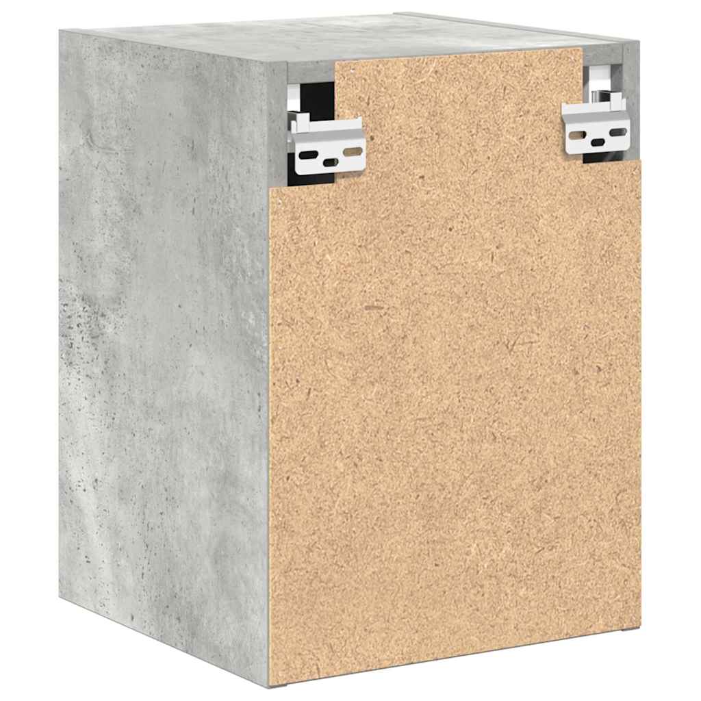 Garage Wall Cabinet Concrete Grey Engineered Wood