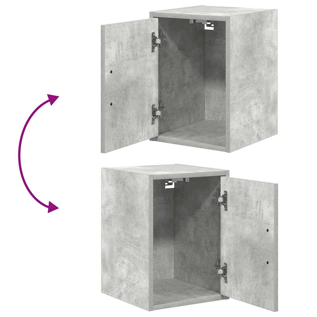 Garage Wall Cabinet Concrete Grey Engineered Wood