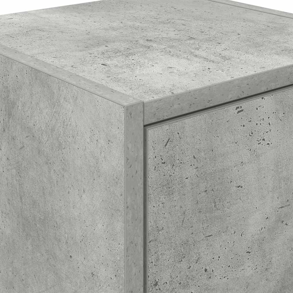 Garage Wall Cabinet Concrete Grey Engineered Wood