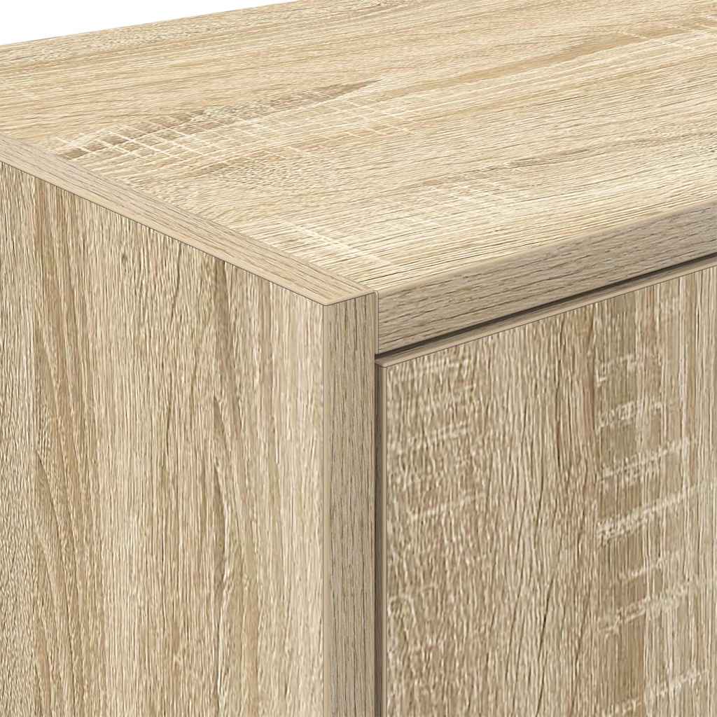 Garage Wall Cabinet Sonoma Oak Engineered Wood