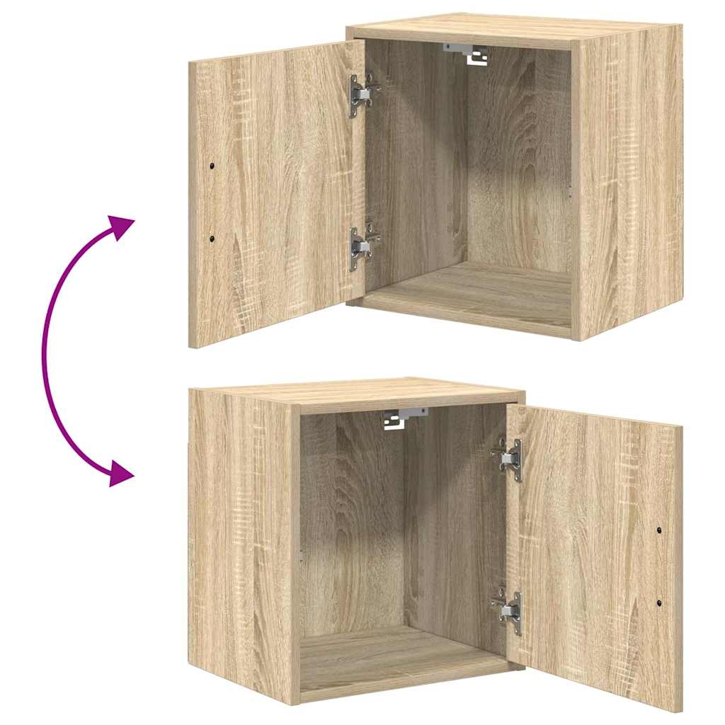 Garage Wall Cabinets 2 pcs Sonoma Oak Engineered Wood