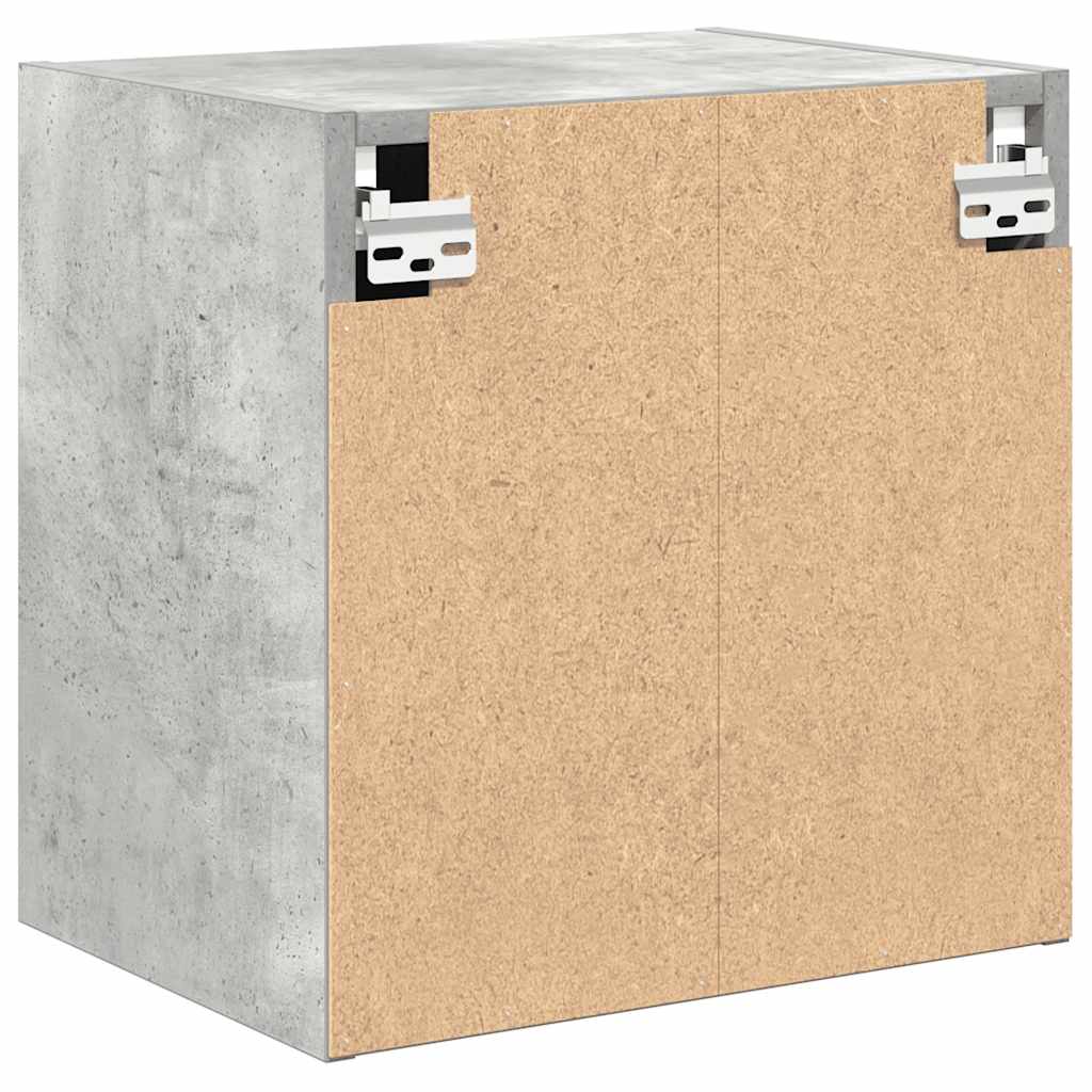 Garage Wall Cabinet Concrete Grey Engineered Wood