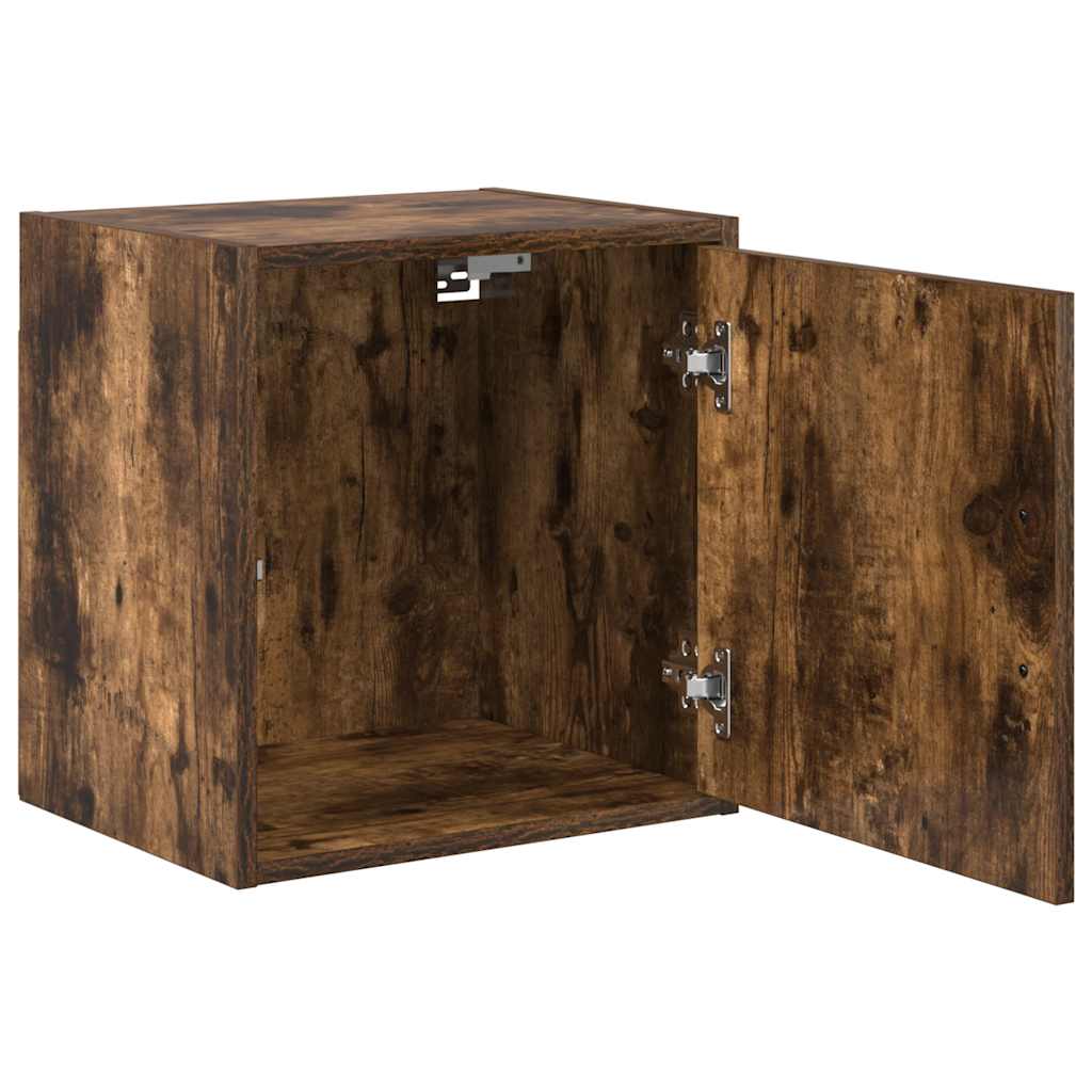 Garage Wall Cabinet Smoked Oak Engineered Wood