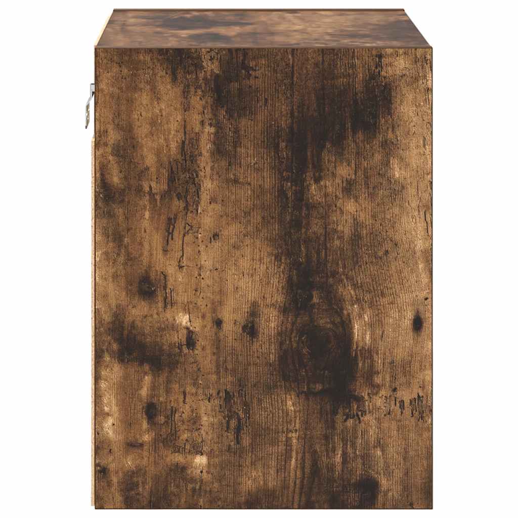 Garage Wall Cabinets 2 pcs Smoked Oak Engineered Wood