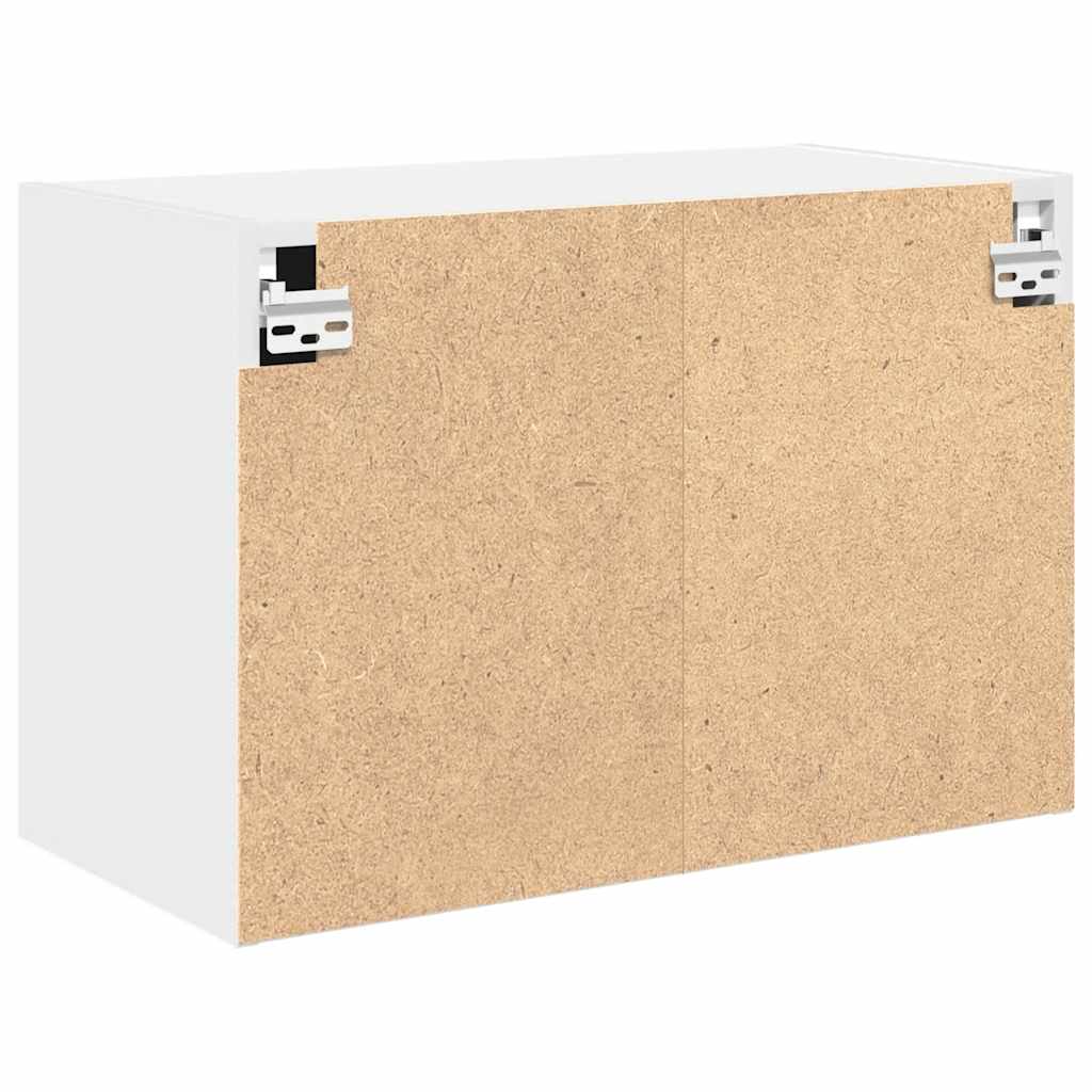 Garage Wall Cabinet White Engineered Wood