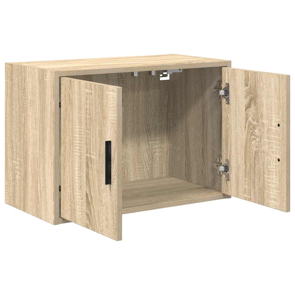 Garage Wall Cabinet Sonoma Oak Engineered Wood