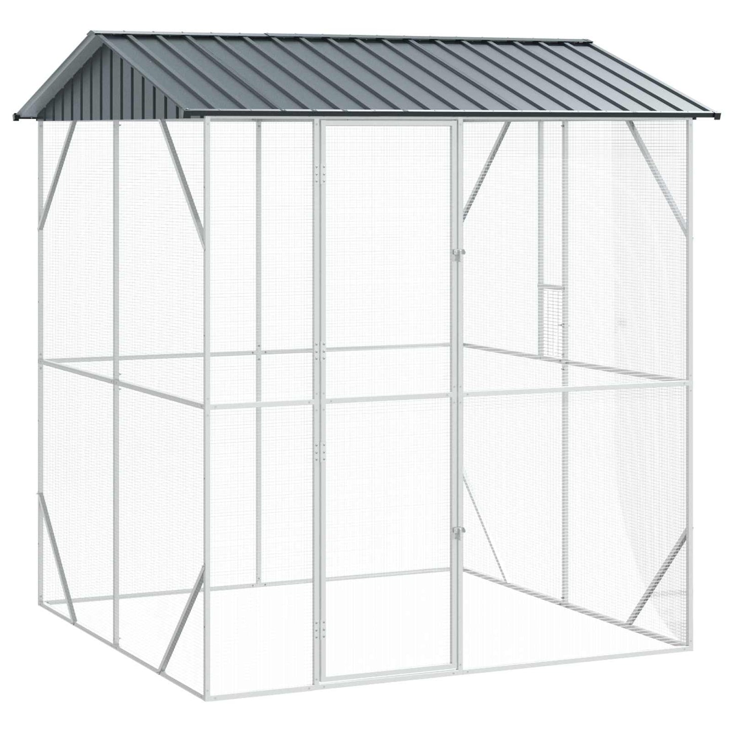 Bird Cage Anthracite 215 x 208 x 247 cm Galvanised Steel