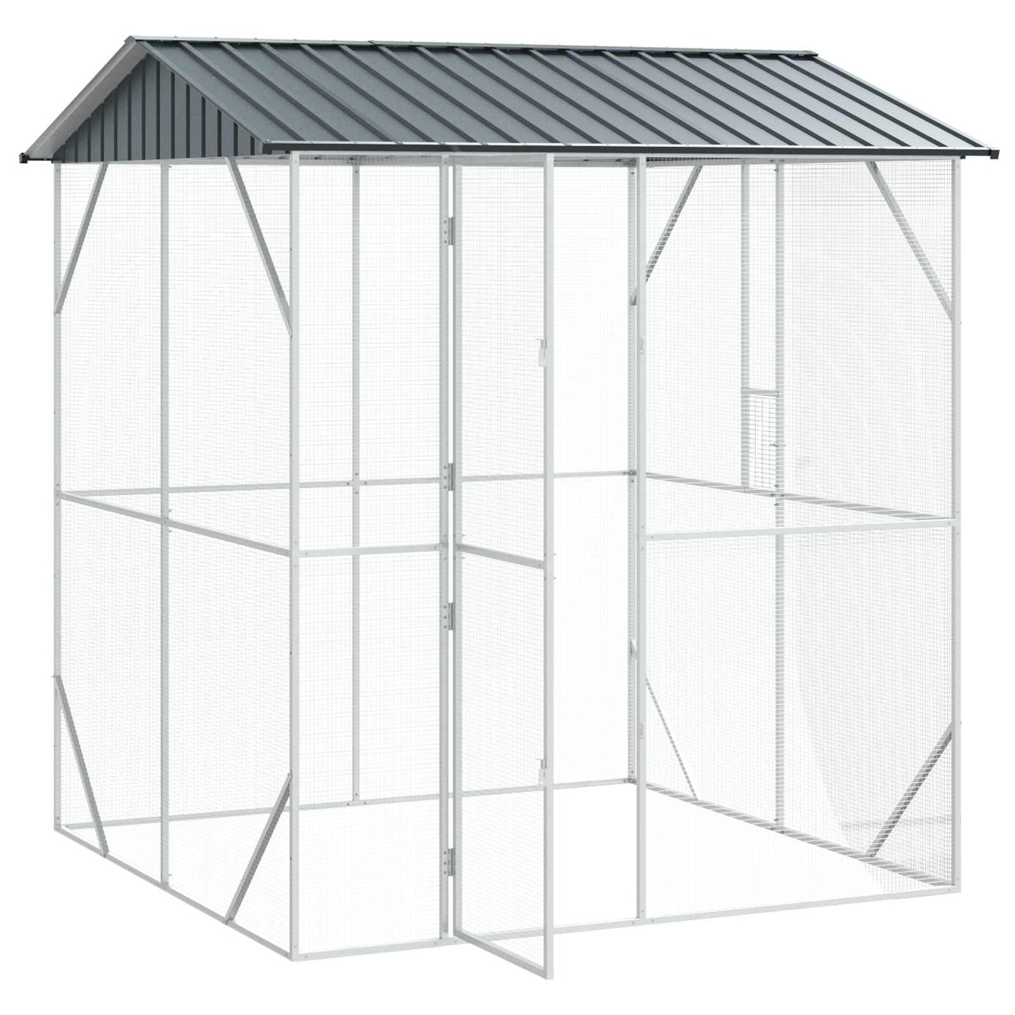 Bird Cage Anthracite 215 x 208 x 247 cm Galvanised Steel