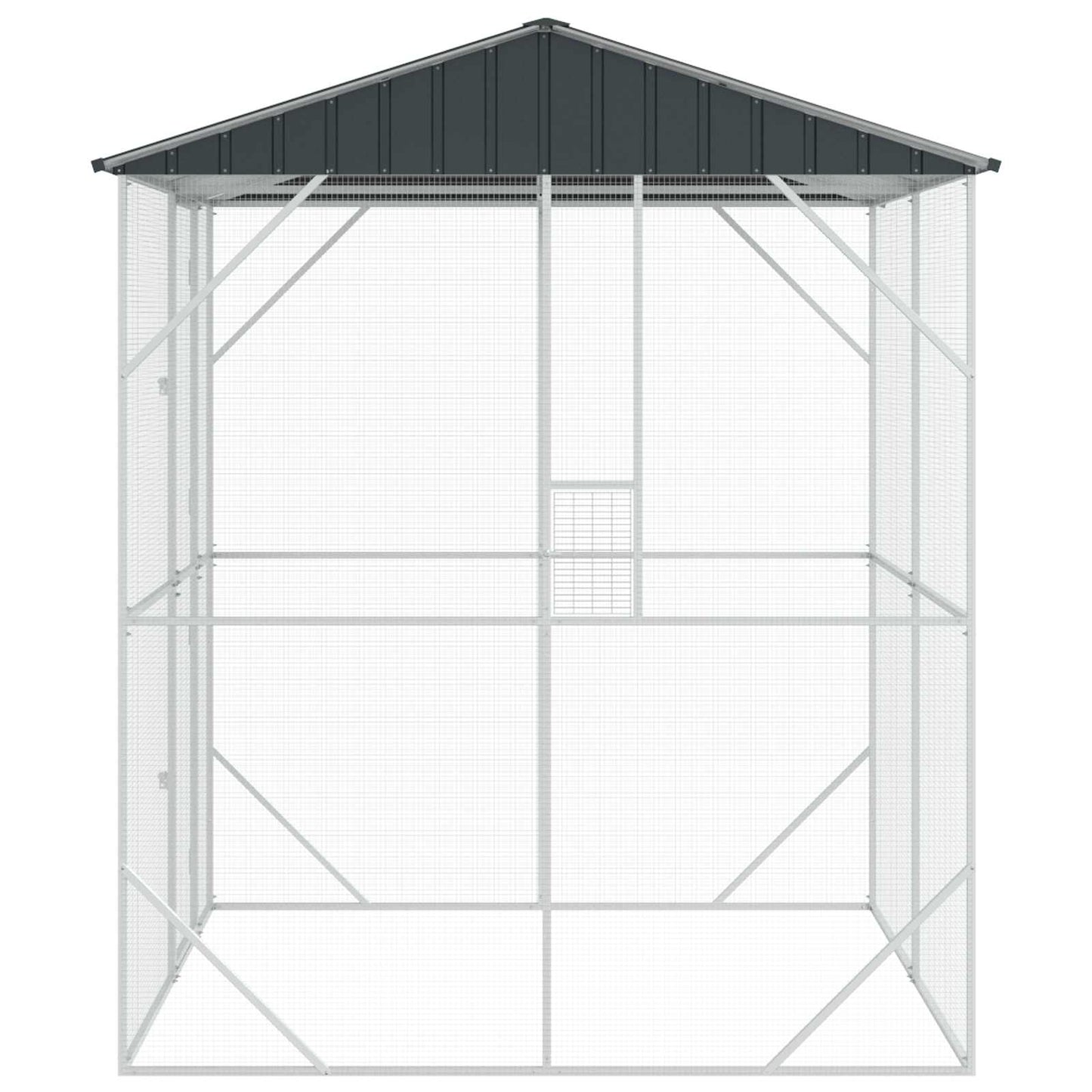 Bird Cage Anthracite 215 x 208 x 247 cm Galvanised Steel