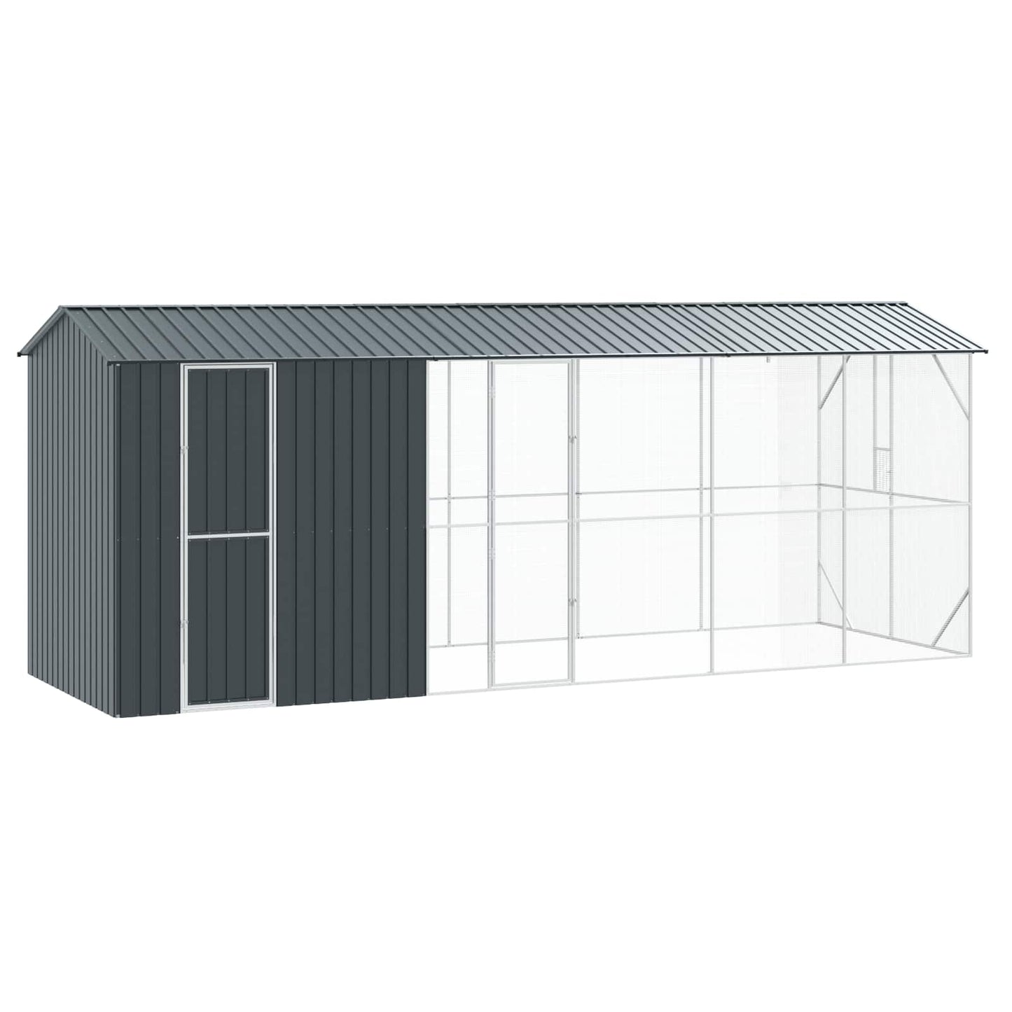 Bird Cage Anthracite 645 x 208 x 247 cm Galvanised Steel