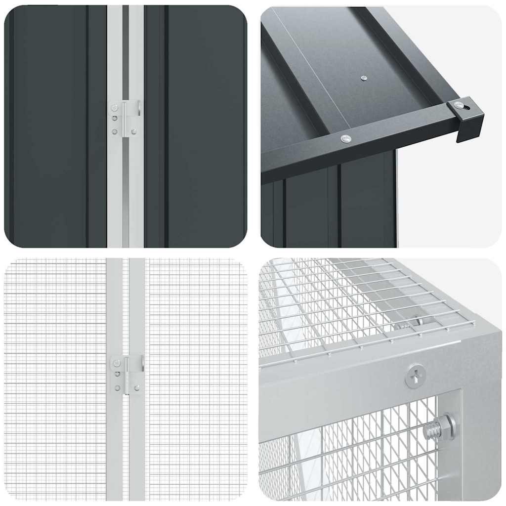 Bird Cage Anthracite 418 x 210 x 247 cm Galvanised Steel
