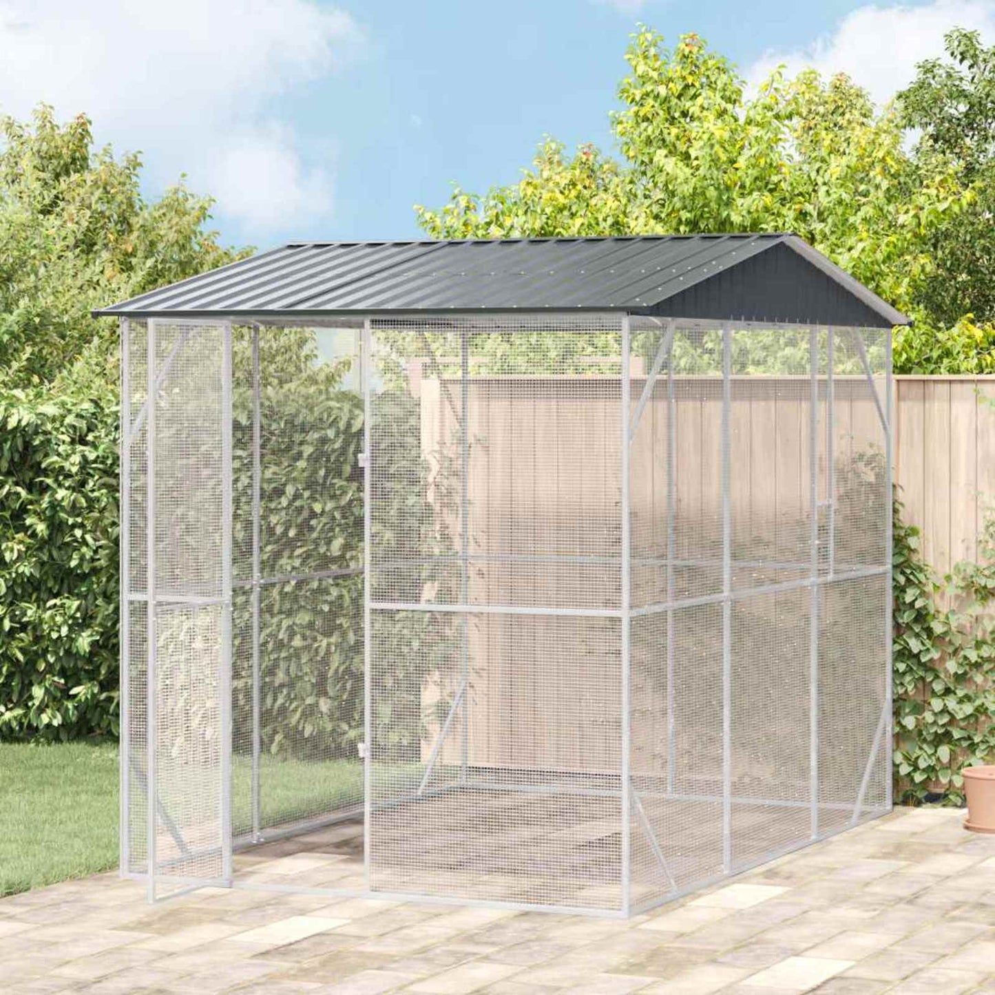Bird Cage Anthracite 227 x 310 x 247 cm Galvanised Steel