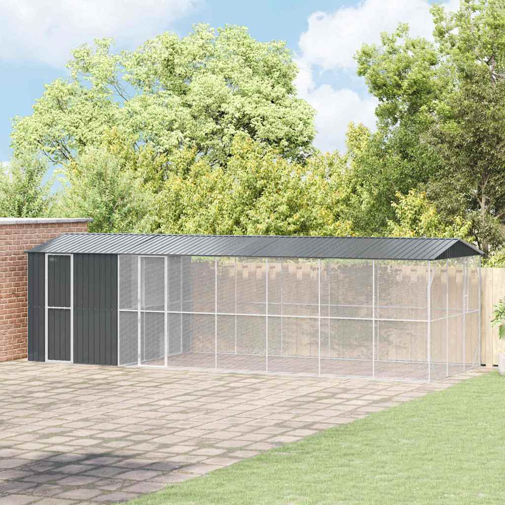 Bird Cage Anthracite 860 x 310 x 247 cm Galvanised Steel