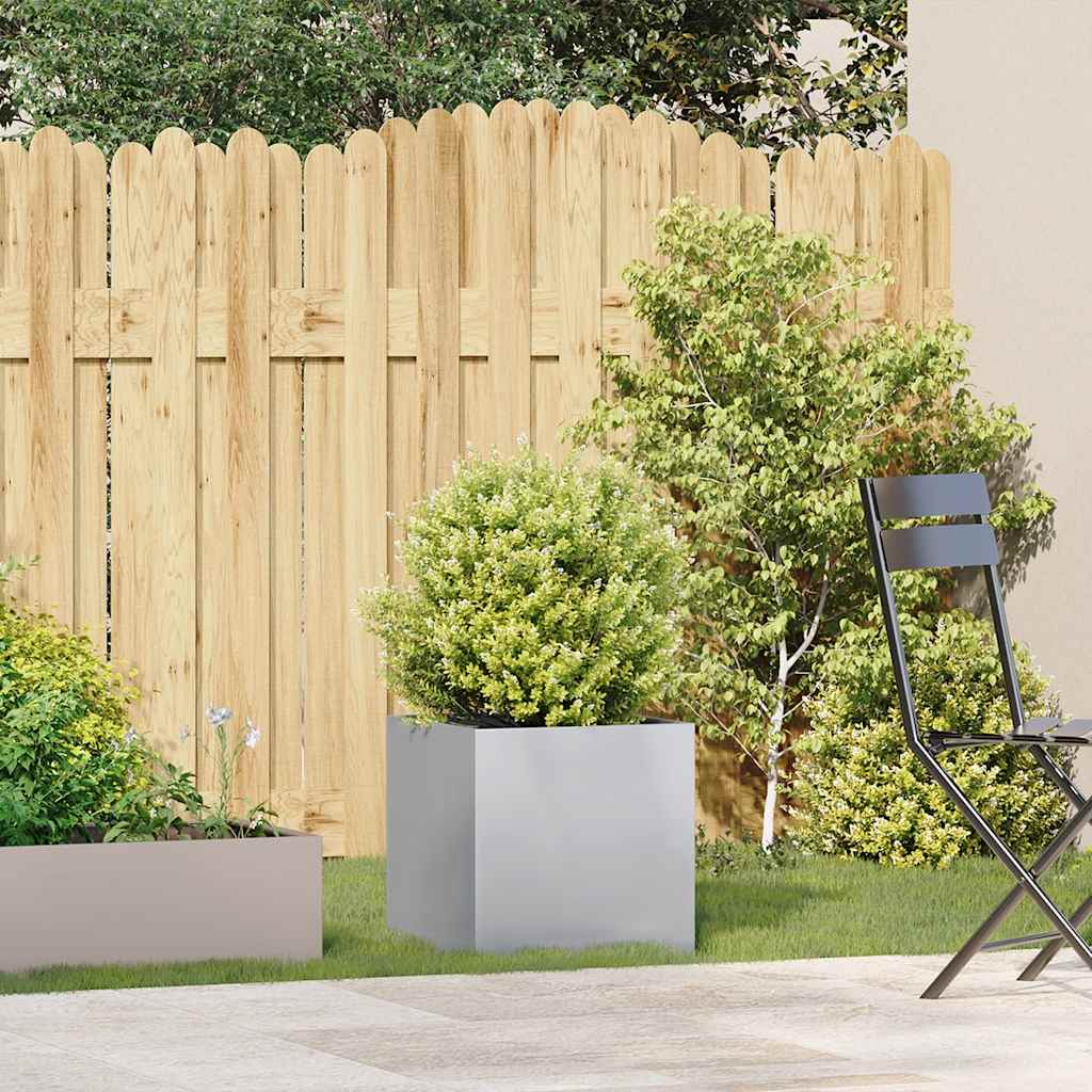 vidaXL Planter 40x40x40 cm Galvanised Steel