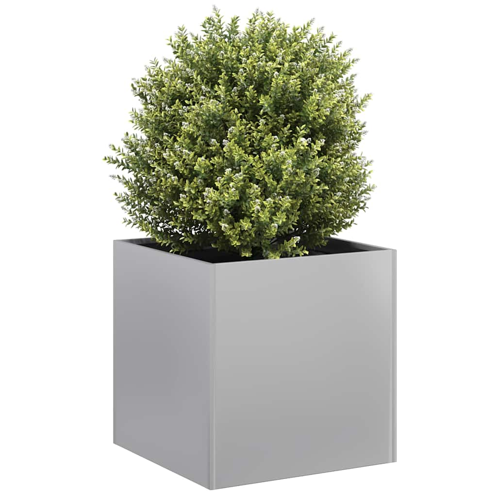 vidaXL Planter 40x40x40 cm Galvanised Steel