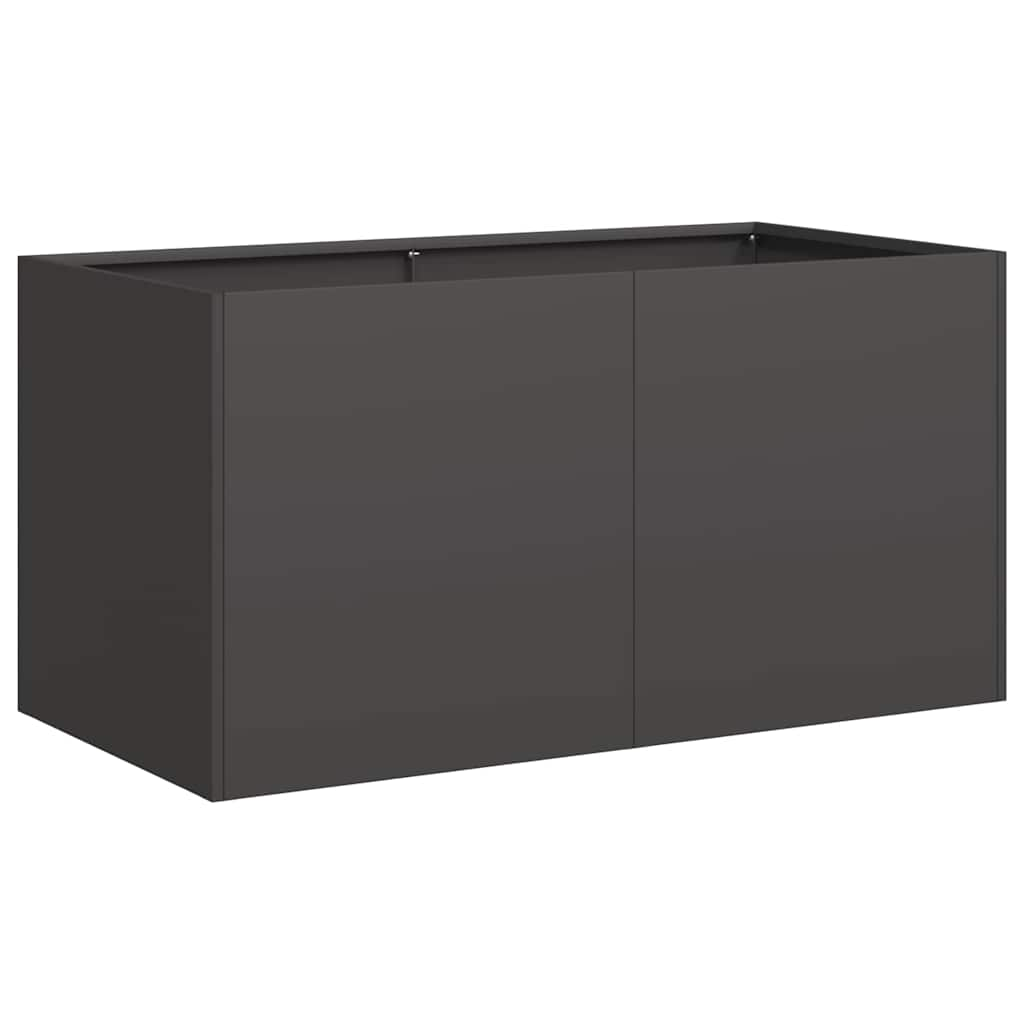 vidaXL Planter Black 80x40x40 cm Cold-rolled Steel