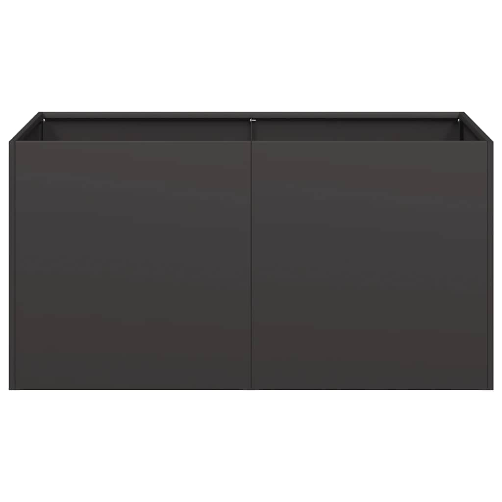 vidaXL Planter Black 80x40x40 cm Cold-rolled Steel