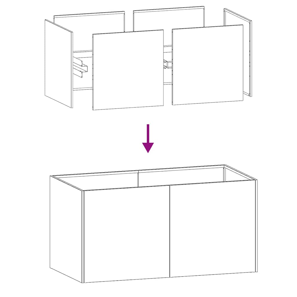 vidaXL Planter White 80x40x40 cm Cold-rolled Steel