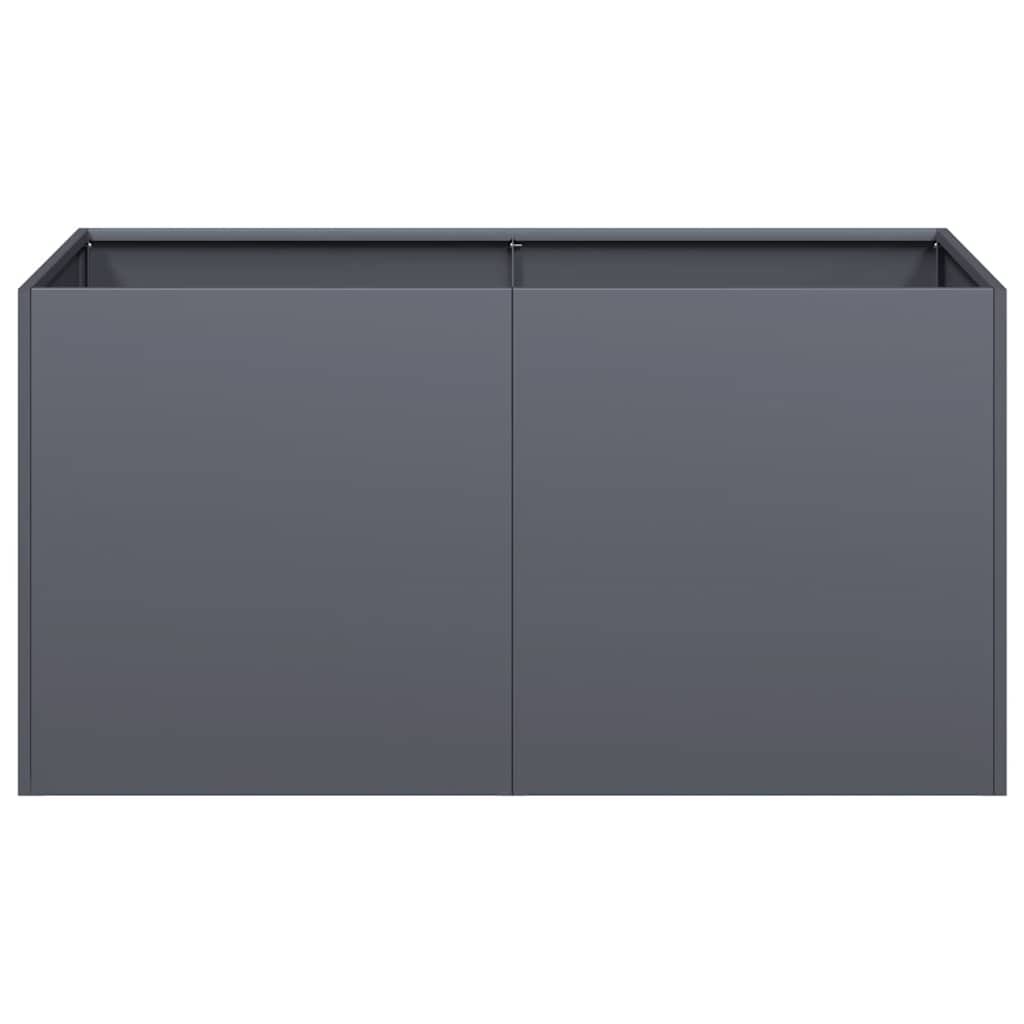 vidaXL Planter Anthracite 80x40x40 cm Cold-rolled Steel