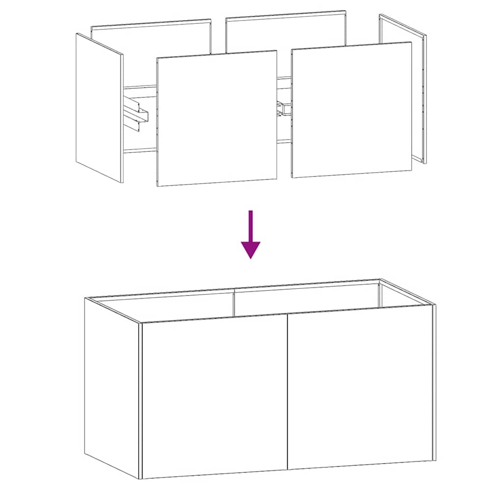 vidaXL Planter Anthracite 80x40x40 cm Cold-rolled Steel