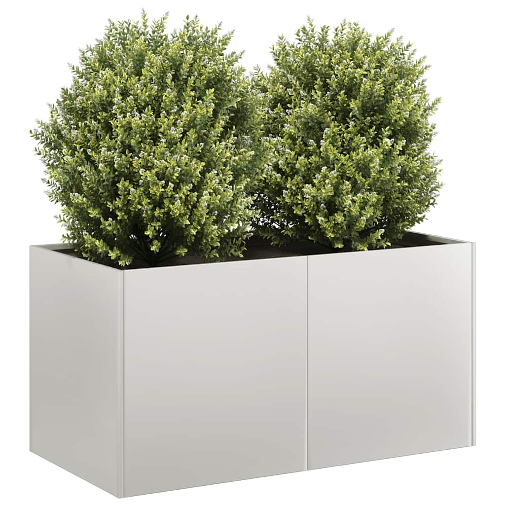 vidaXL Planter 80x40x40 cm Stainless Steel