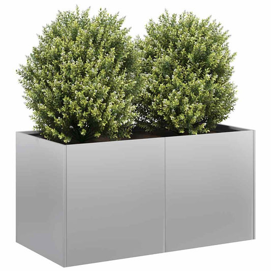 vidaXL Planter 80x40x40 cm Galvanised Steel