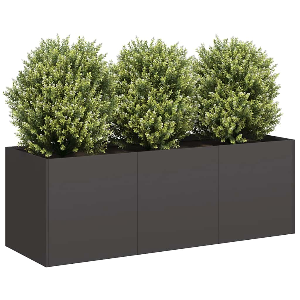 vidaXL Planter Black 120x40x40 cm Cold-rolled Steel