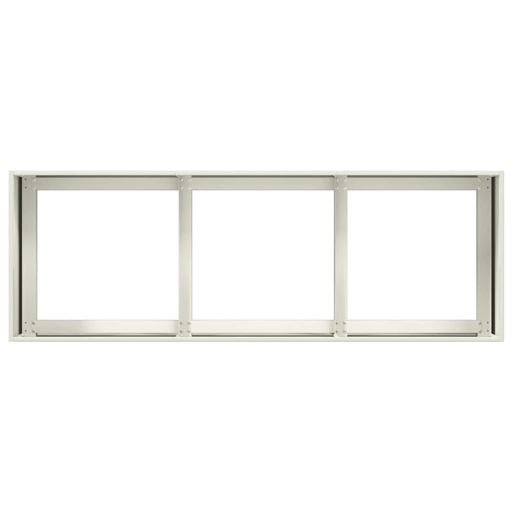 vidaXL Planter White 120x40x40 cm Cold-rolled Steel