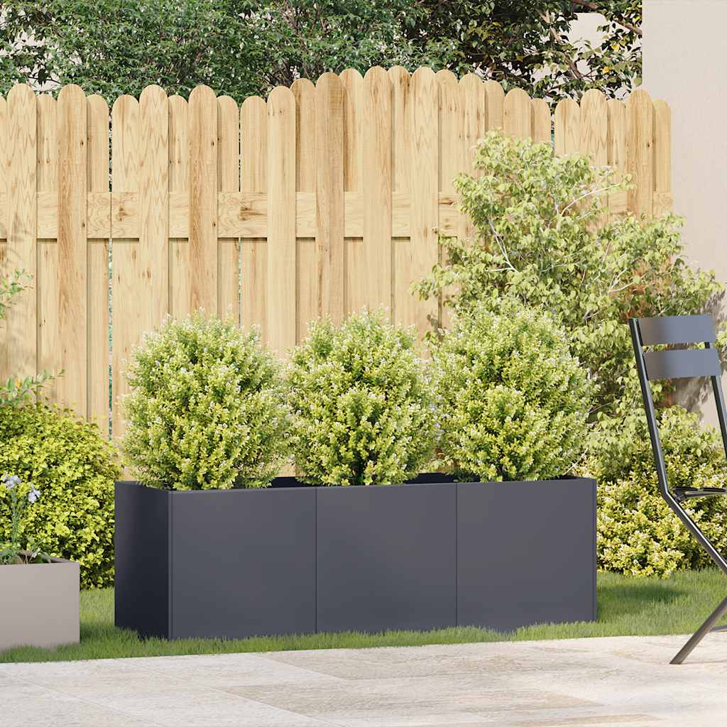 vidaXL Planter Anthracite 120x40x40 cm Cold-rolled Steel