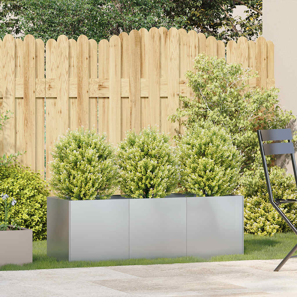 vidaXL Planter 120x40x40 cm Galvanised Steel