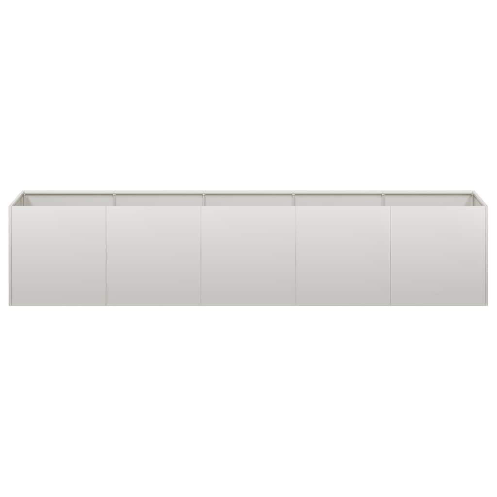 vidaXL Planter 200x40x40 cm Stainless Steel