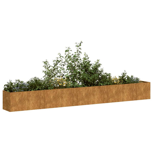 vidaXL Planter Rusty 360x40x40 cm Weathering Steel