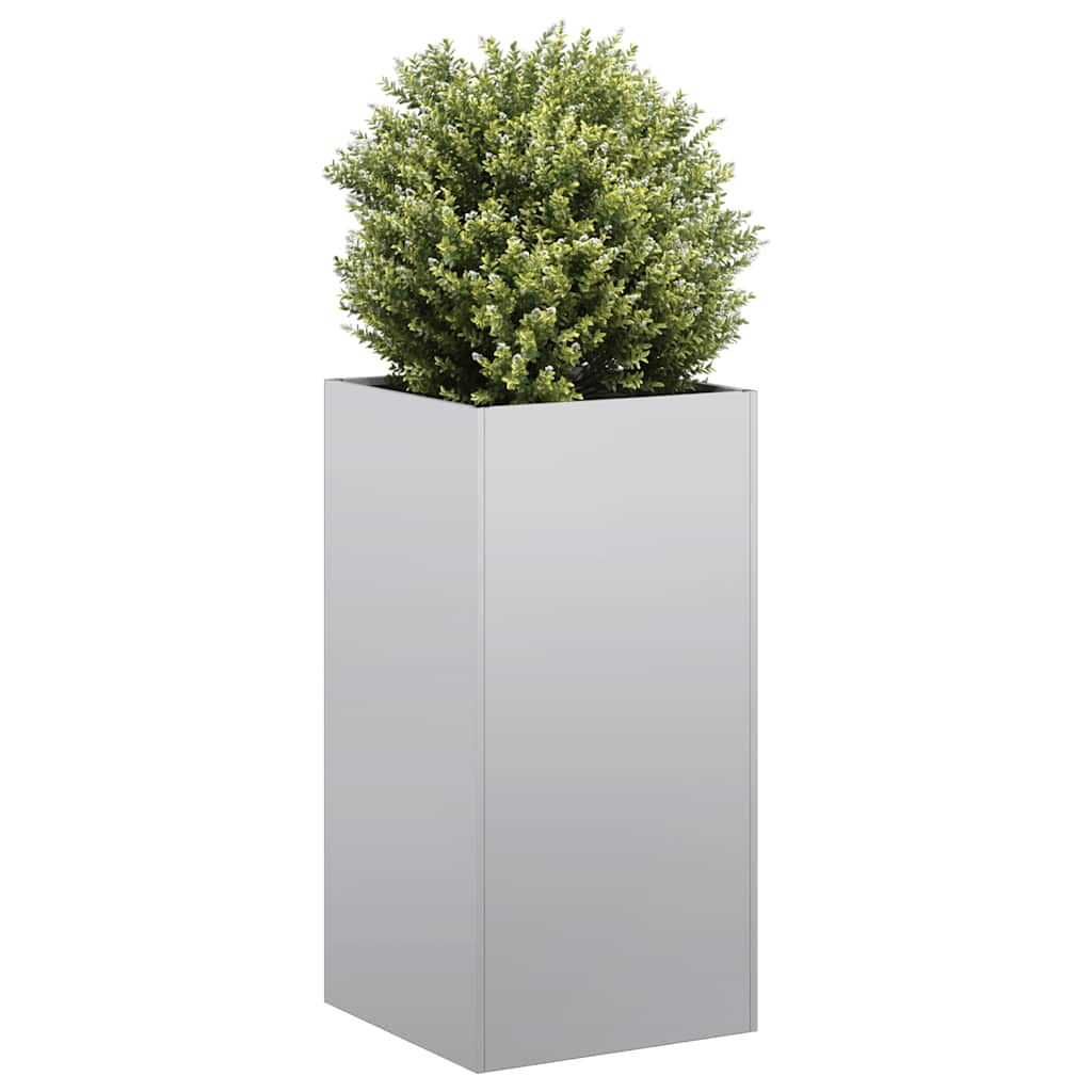 vidaXL Planter 40x40x80 cm Galvanised Steel