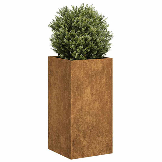 vidaXL Planter Rusty 40x40x80 cm Weathering Steel