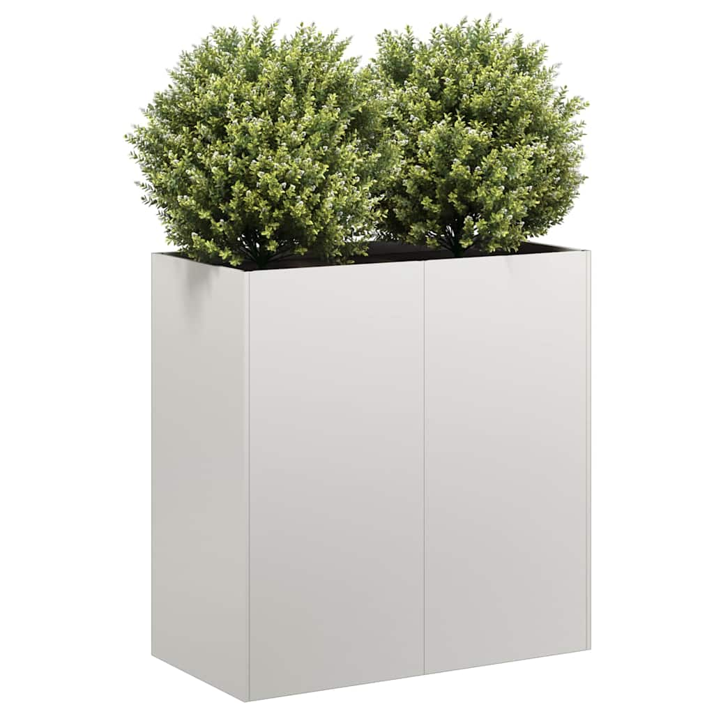 vidaXL Planter 80x40x80 cm Stainless Steel