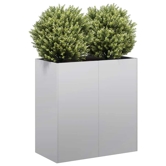 vidaXL Planter 80x40x80 cm Galvanised Steel