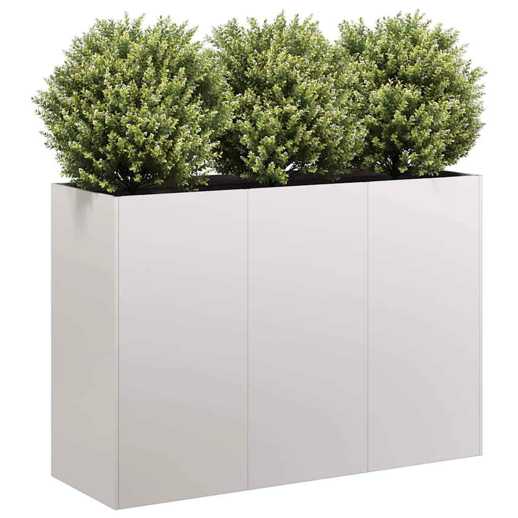 vidaXL Planter 120x40x80 cm Stainless Steel