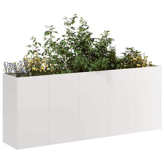 vidaXL Planter 200x40x80 cm Stainless Steel