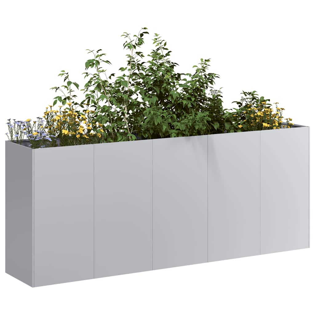 vidaXL Planter 200x40x80 cm Galvanised Steel