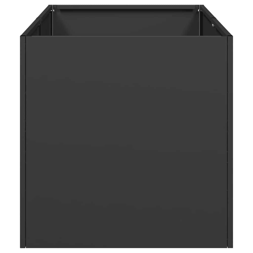 vidaXL Planter Black 40x80x40 cm Cold-rolled Steel